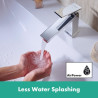 Mitigeur lavabo 110 Tecturis E  CoolStart avec tirette et vidage Chromé Réf. 73014000