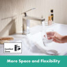 Mitigeur lavabo 110 Tecturis E  CoolStart avec tirette et vidage Chromé Réf. 73014000
