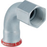 Coude taraudé 90° D54-2, acier carbone Réf 20562