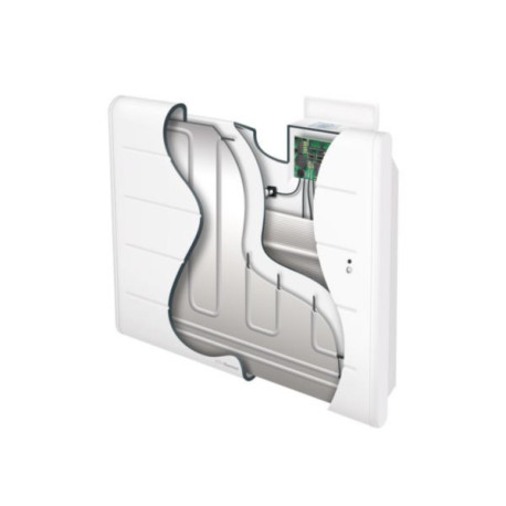 Radiateur électrique chaleur douce Connecté Ovation 3 horizontal Blanc 1500W Réf. 480251