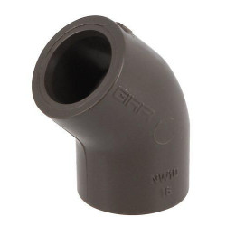 Coude 45° SYSTEM'O PVC Femelle-Femelle diamètre : 16 H8M16