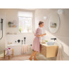 Façade mitigeur de lavabo  Rebris S pour montage encastré avec bec 20 cm Noir mat Réf. 72528670