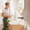 Façade mitigeur de lavabo  Rebris S pour montage encastré avec bec 20 cm Noir mat Réf. 72528670