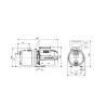 Pompe de surface auto-amorçante JP 4-47 Monophasé 4m3/h 850W Réf. 99458767