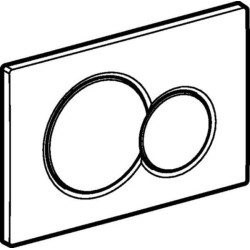 Plaque de déclenchement double touche SIGMA 01 blanche, compatible bâti SIGMA DUOFIX UP 320 et 720 Réf. 115.770.11.5