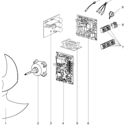 MITSUBISHI ELECTRIC M21ECD424 NOISE FILTER BOARD