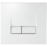 Plaque de commande SMARTY 200 x 180 x 11 mm en ABS, double volume, blanc Réf. 31191010