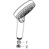Douchette à main 100 Vario EcoSmart 9 l/min noir mat Réf. 26340670