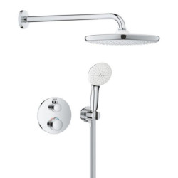 Pack façade pour douche encastrée Mono avec Tempesta 250 / Grohtherm Chromé réf. 1039960000