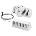 Tête thermostatique Uni XH, à bulbe liquide, blanc, raccordement fileté au corps de robinet M30X1.5 tuyau capillaire 2m Réf.1011565