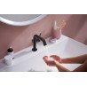 Mitigeur lavabo 110 Tecturis S Fine CoolStart avec tirette et vidage Noir mat Réf. 73323670