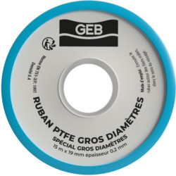 OLIFAN PTFE ruban épaisseur supérieure, spécial gros diamètres 19mmx15mx0,2mm cache vert réf 815119