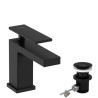 Mitigeur lavabo 110 Tecturis E  CoolStart avec tirette et vidage Noir mat Réf. 73014670