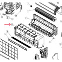 DAIKIN FRONT GRILLE ASSY POUR MACHINE FTXC50EV1B