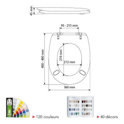 Abattant ARIANE double soft white réf. 7AR04400701