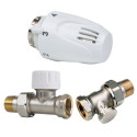 Kit Tête thermostatique Altech M30 VT 0,7 + corps 15x21 droit + coude droit 15x21