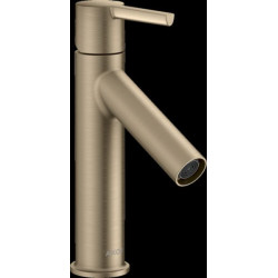 Mitigeur de lavabo AXOR Starck  100 avec poignée à levier, bonde à écoulement libre, nickel brossé Réf : 10003820