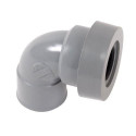 Coude système J femelle femelle 87°30 diamètre 32mm UCF88J pour sortie d'appareil sanitaire