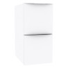 Module sous vasque Alterna Plénitude longueur 30cm 2 tiroirs pour meuble 2 tiroirs profondeur 46cm Blanc brillant