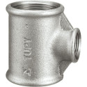 Té réduit 130R fonte malléable galvanisée femelle 33x15x33 réf.130G3315