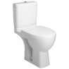 Pack WC au sol sans bride ODEON UP sortie horizontale, 67 x 36,5 cm. Réservoir à alimentation latérale. Abattant à descente progressive et déclipsable. Hauteur confort 41 cm. Blanc Ref : E22770-00