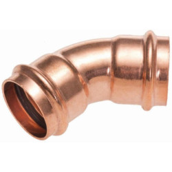 Coude 45 Altech à sertir cuivre femelle femelle diamètre 54 mm sachet de 1 pièce