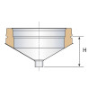 Cone d'écoulement THERMINOX TI, diamètre 150 mm CE 150 TZ Réf. 21150090/9999