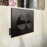 Plaque de commande blanc mat et chrome brillant Réf. E20859-CP-MWH