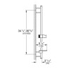 Barre de douche 900 mm Rainshower SmartActive Hard Graphite brossé 26603AL0