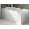 Façade de baignoire largeur 150 16 mm hydrofuge mélaminé blanc 4 chants minces hauteur 535+vérins réglables - COMPLI'S réf. B10G22150H