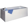 Façade de baignoire largeur 150 16 mm hydrofuge mélaminé blanc 4 chants minces hauteur 535+vérins réglables - COMPLI'S réf. B10G22150H