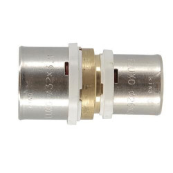 Manchon à sertir réduit Fluxo laiton diamètre 32x26mm réf. FLM3226