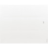 Radiateur électrique Oniris connecté pilotage intelligent  horizontal 1500W blanc Réf. 503915