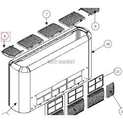 GRILLE COTE GAUCHE FC55000276-Daikin